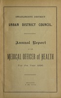 view [Report 1896] / Medical Officer of Health, Swadlincote U.D.C.