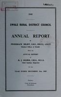 view [Report 1945] / Medical Officer of Health, Swale R.D.C.