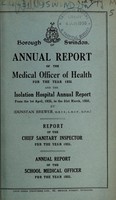 view [Report 1935] / Medical Officer of Health and School Medical Officer of Health, Swindon Borough.