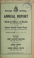 view [Report 1936] / Medical Officer of Health and School Medical Officer of Health, Swindon Borough.