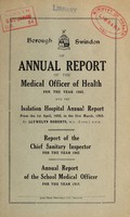 view [Report 1942] / Medical Officer of Health and School Medical Officer of Health, Swindon Borough.