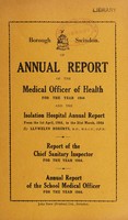 view [Report 1944] / Medical Officer of Health and School Medical Officer of Health, Swindon Borough.