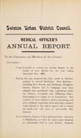 view [Report 1900] / Medical Officer of Health, Swinton (Yorks.) U.D.C.