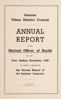 view [Report 1938] / Medical Officer of Health, Swinton (Yorks.) U.D.C.