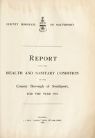 view [Report 1924] / Medical Officer of Health and School Medical Officer of Health, Southport County Borough.