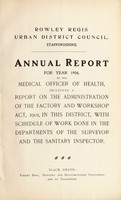 view [Report 1904] / Medical Officer of Health, Rowley Regis Local Board / U.D.C.