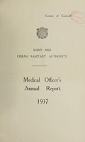 view [Report 1937] / Medical Officer of Health, St Ives (Cornwall) U.D.C.