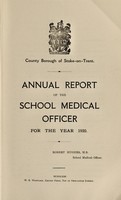 view [Report 1920] / School Medical Officer of Health, Stoke-upon-Trent Borough.