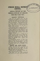 view [Report 1925] / Medical Officer of Health, Stroud (Union) R.D.C.