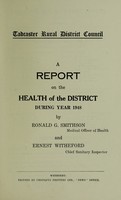 view [Report 1948] / Medical Officer of Health, Tadcaster R.D.C.