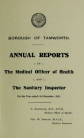 view [Report 1932] / Medical Officer of Health, Tamworth Borough.