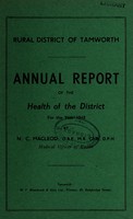 view [Report 1948] / Medical Officer of Health, Tamworth R.D.C.