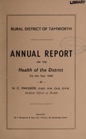 view [Report 1949] / Medical Officer of Health, Tamworth R.D.C.