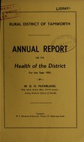 view [Report 1951] / Medical Officer of Health, Tamworth R.D.C.