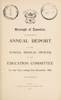 view [Report 1925] / School Medical Officer of Health, Taunton Borough.