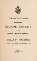 view [Report 1936] / School Medical Officer of Health, Taunton Borough.