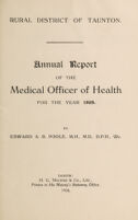 view [Report 1925] / Medical Officer of Health, Taunton R.D.C.