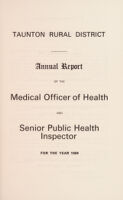 view [Report 1969] / Medical Officer of Health, Taunton R.D.C.