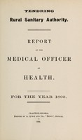 view [Report 1893] / Medical Officer of Health, Tendring R.D.C.