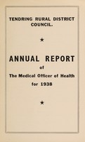 view [Report 1938] / Medical Officer of Health, Tendring R.D.C.