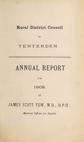 view [Report 1909] / Medical Officer of Health, Tenterden R.D.C.