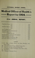 view [Report 1904] / Medical Officer of Health, Tettenhall U.D.C.