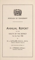 view [Report 1938] / Medical Officer of Health, Tewkesbury.