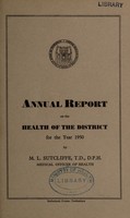 view [Report 1950] / Medical Officer of Health, Tewkesbury.