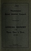 view [Report 1913] / Medical Officer of Health, Thedwastre R.D.C.