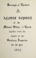 view [Report 1952] / Medical Officer of Health, Thetford Borough.