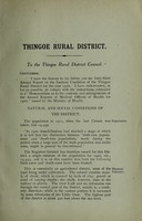 view [Report 1920] / Medical Officer of Health, Thingoe (Union) R.D.C.