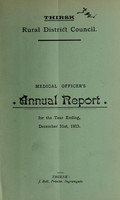 view [Report 1913] / Medical Officer of Health, Thirsk R.D.C.