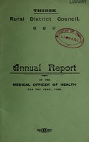 view [Report 1938] / Medical Officer of Health, Thirsk R.D.C.