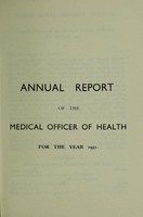 view [Report 1951] / Medical Officer of Health, Thirsk R.D.C.
