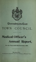 view [Report 1896] / Medical Officer of Health, Thornaby-on-Tees Borough.