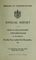 view [Report 1944] / Medical Officer of Health, Thornaby-on-Tees Borough.