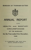 view [Report 1948] / Medical Officer of Health, Thornaby-on-Tees Borough.