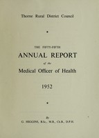 view [Report 1952] / Medical Officer of Health, Thorne R.D.C.