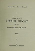 view [Report 1954] / Medical Officer of Health, Thorne R.D.C.