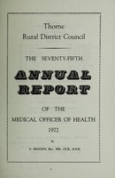 view [Report 1972] / Medical Officer of Health, Thorne R.D.C.