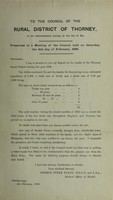 view [Report 1898] / Medical Officer of Health, Thorney R.D.C.