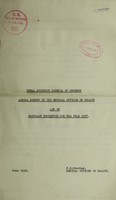 view [Report 1937] / Medical Officer of Health, Thorney R.D.C.