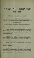 view [Report 1894] / Medical Officer of Health, Thornton U.D.C.