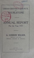 view [Report 1937] / Medical Officer of Health, Thurlstone U.D.C.