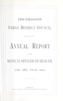 view [Report 1904] / Medical Officer of Health, Thurmaston U.D.C.