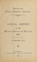 view [Report 1919] / Medical Officer of Health, Thurnscoe U.D.C.