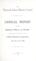 view [Report 1936] / Medical Officer of Health, Thurrock U.D.C.