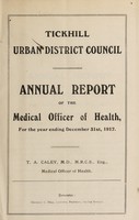 view [Report 1917] / Medical Officer of Health, Tickhill U.D.C.