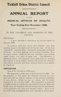 view [Report 1920] / Medical Officer of Health, Tickhill U.D.C.