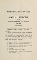 view [Report 1944] / Medical Officer of Health, Tickhill U.D.C.